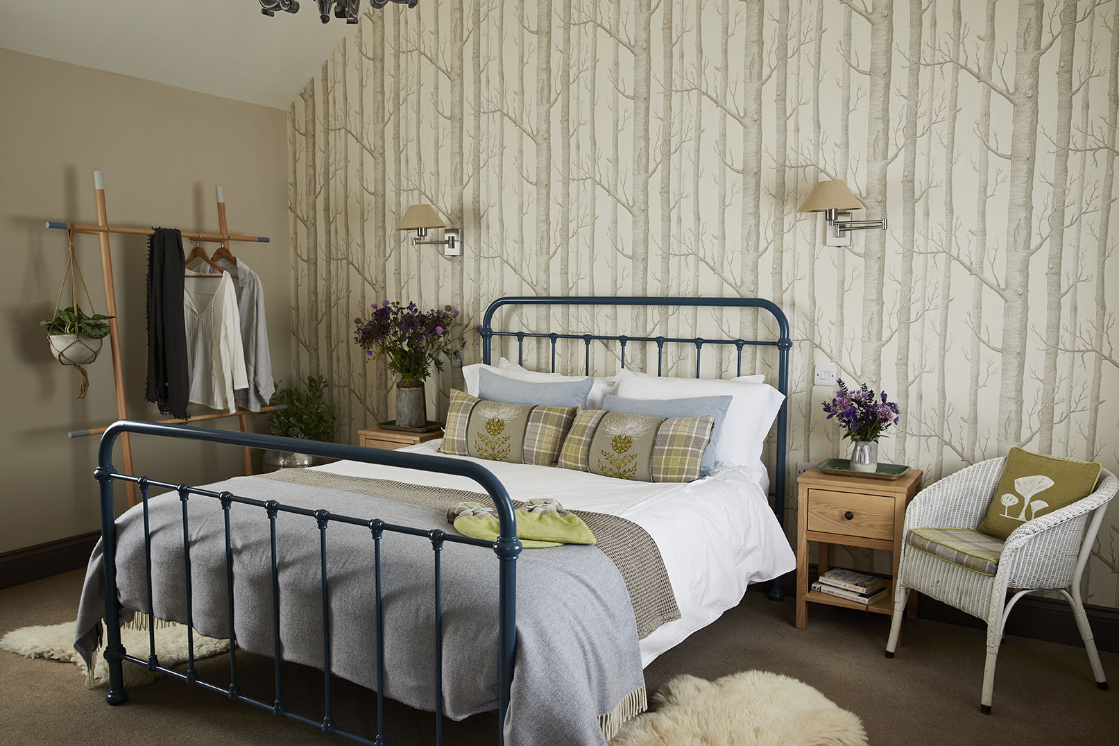 The long barn double bed at longlands, devon